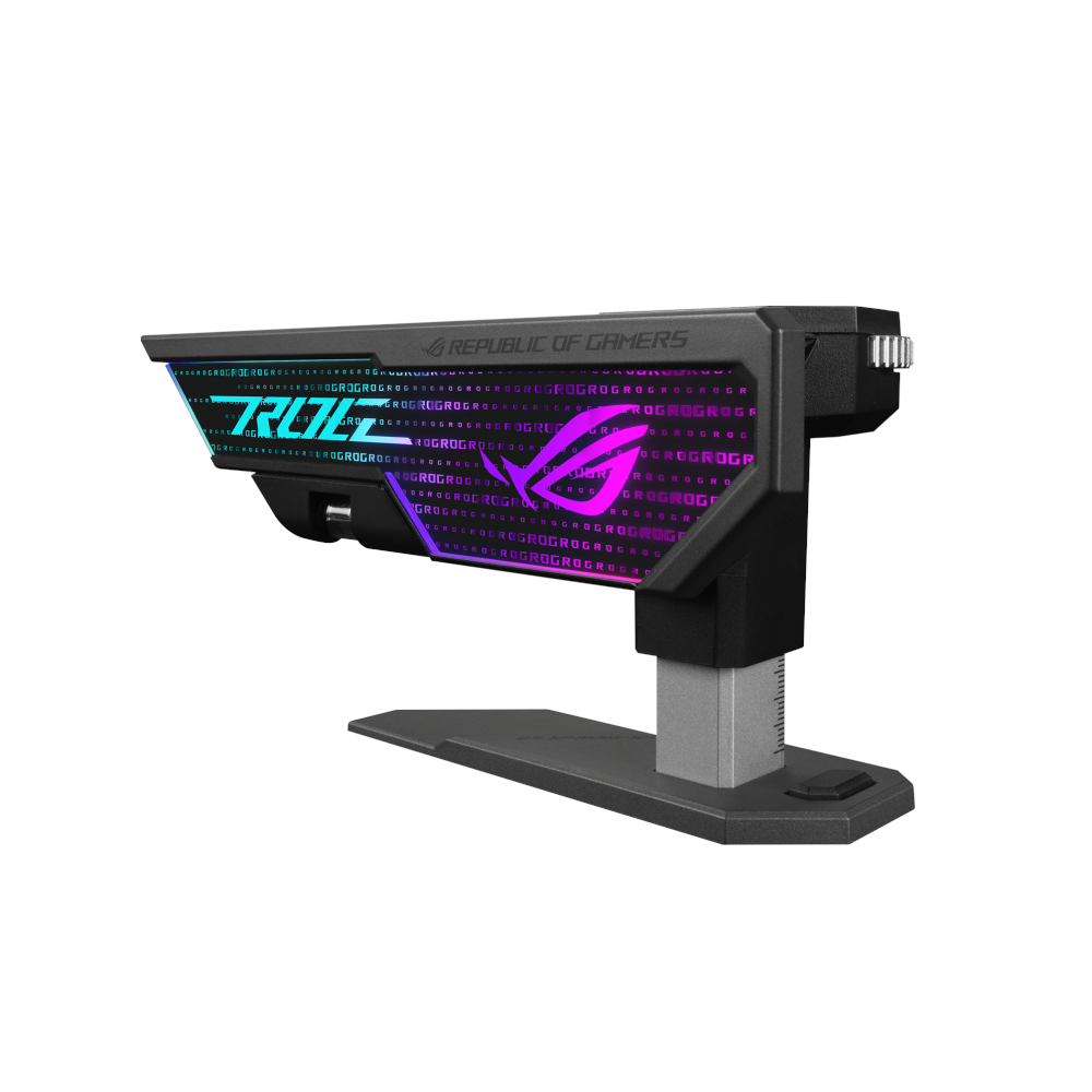 A large main feature product image of ASUS ROG Herculx Graphics Card Holder - Black