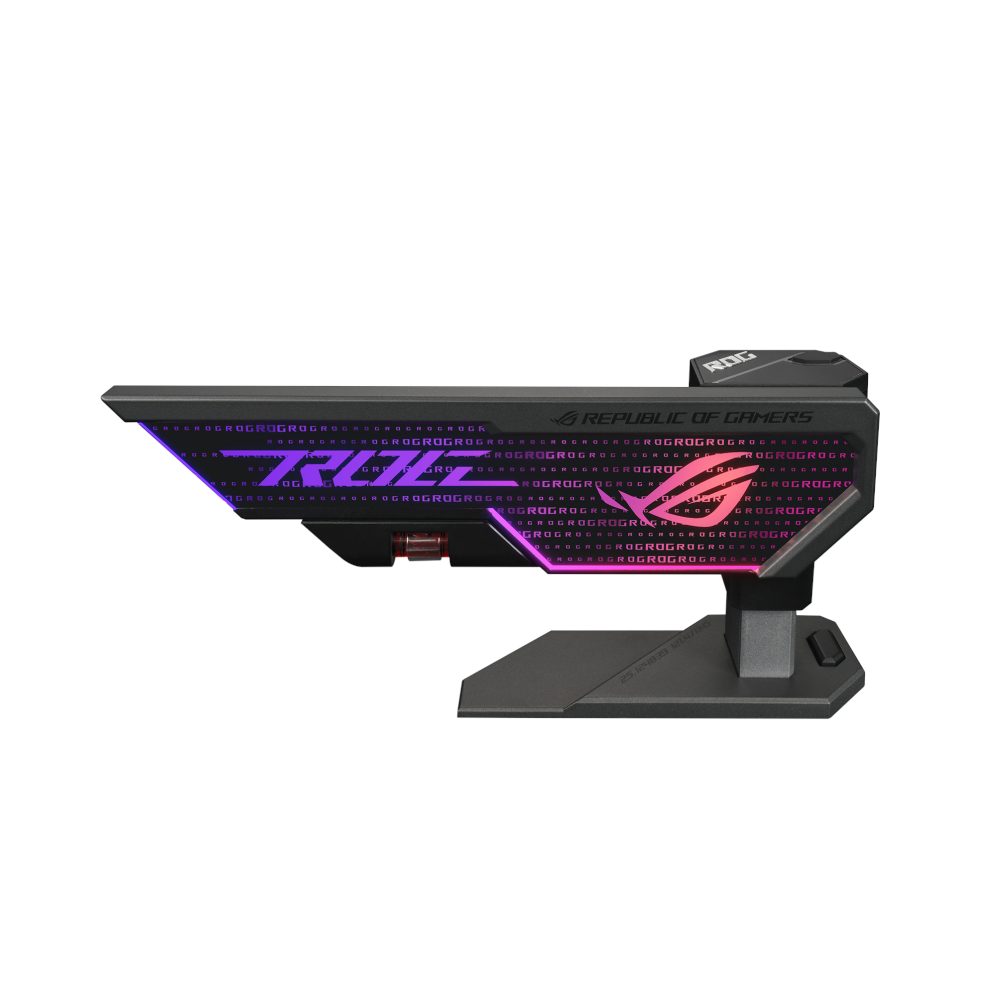 A large main feature product image of ASUS ROG Herculx Graphics Card Holder - Black