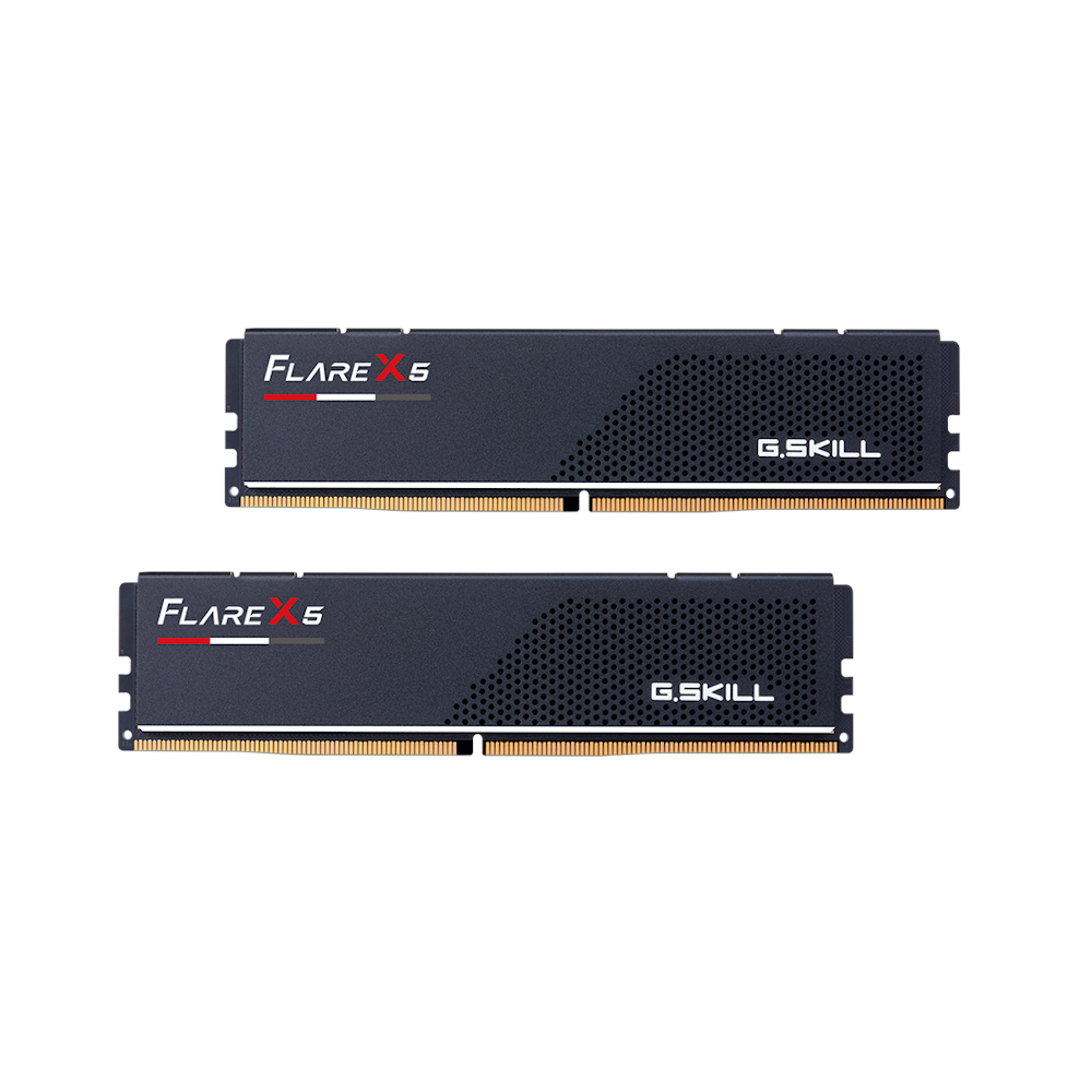 A large main feature product image of G.Skill 64GB Kit (2x32GB) DDR5 FlareX AMD EXPO C36 5600MHz - Black