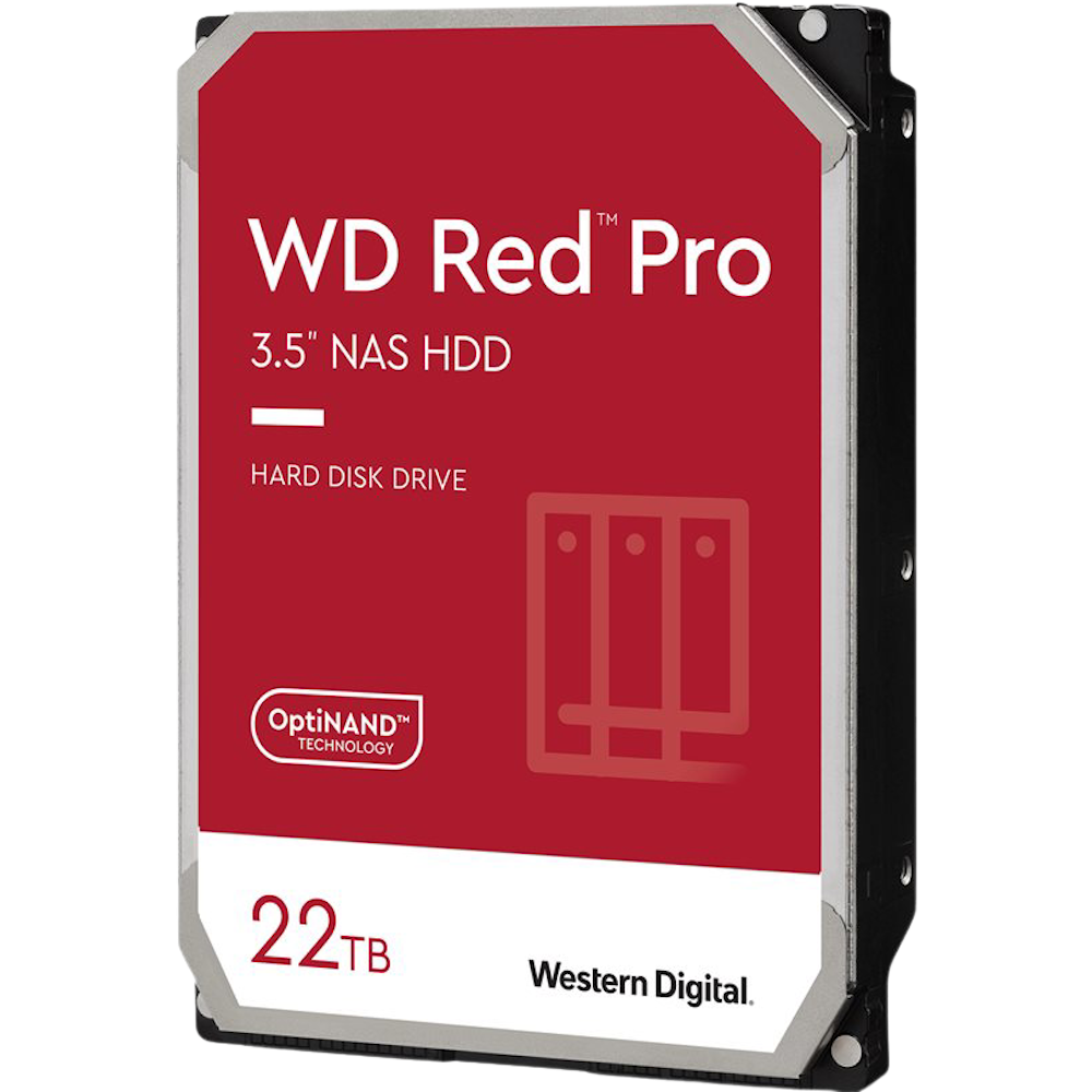 WD Red Pro 3.5" NAS HDD - 22TB 512MB