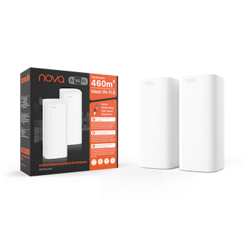 Product image of Tenda nova MX12 AX3000 Whole Home Mesh Wi-Fi 6 System - 2 Pack - Click for product page of Tenda nova MX12 AX3000 Whole Home Mesh Wi-Fi 6 System - 2 Pack