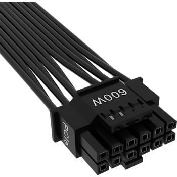 Product image of Corsair 12+4-pin 600W PCIe Gen 5 12VHPWR Cable - Click for product page of Corsair 12+4-pin 600W PCIe Gen 5 12VHPWR Cable