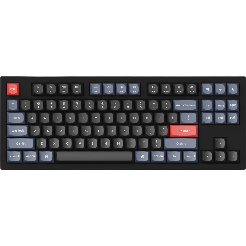 Keychron V3 RGB TKL Mechanical Keyboard - Carbon Black (Brown Switch)
