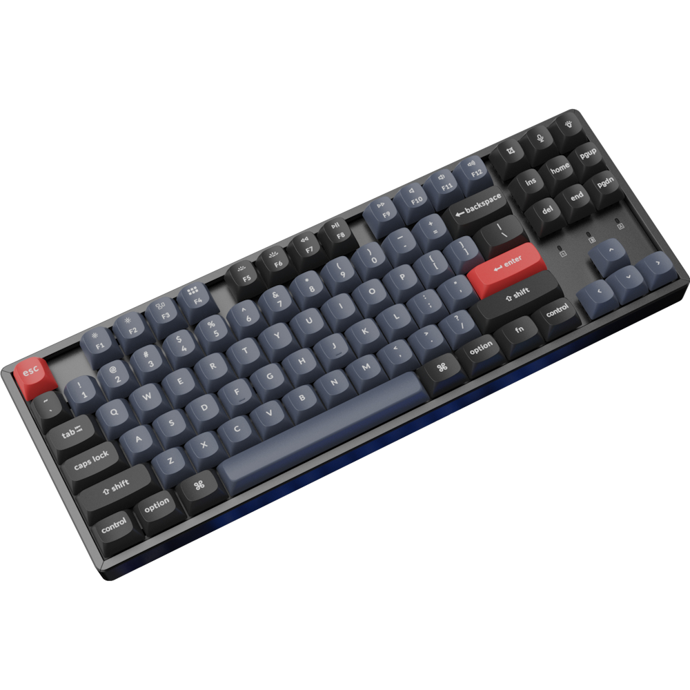 A large main feature product image of Keychron K8 Pro TKL RGB Wireless Mechanical Keyboard (Red Switch)