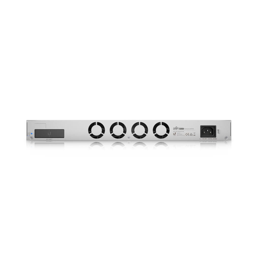 A large main feature product image of Ubiquiti UniFi Switch Enterprise 48-Port Gigabit Layer 3 Switch w/ PoE+