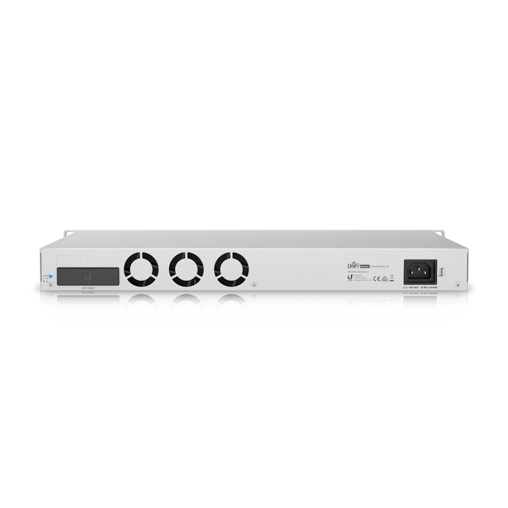 A large main feature product image of Ubiquiti UniFi Enterprise XG 24-Port 10GbE SFP28 Layer 3 Managed Switch