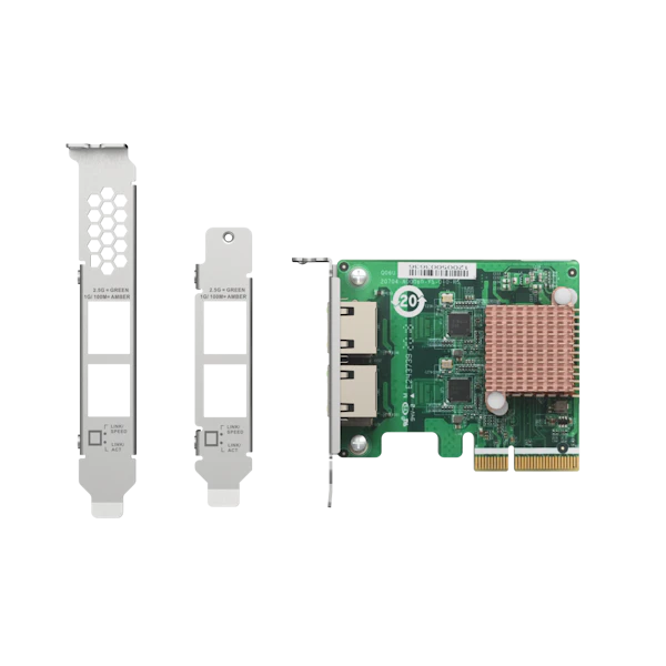 QNAP QXG-2G2T-I225 Dual Port 2.5GbE Network Card | PLE Computers