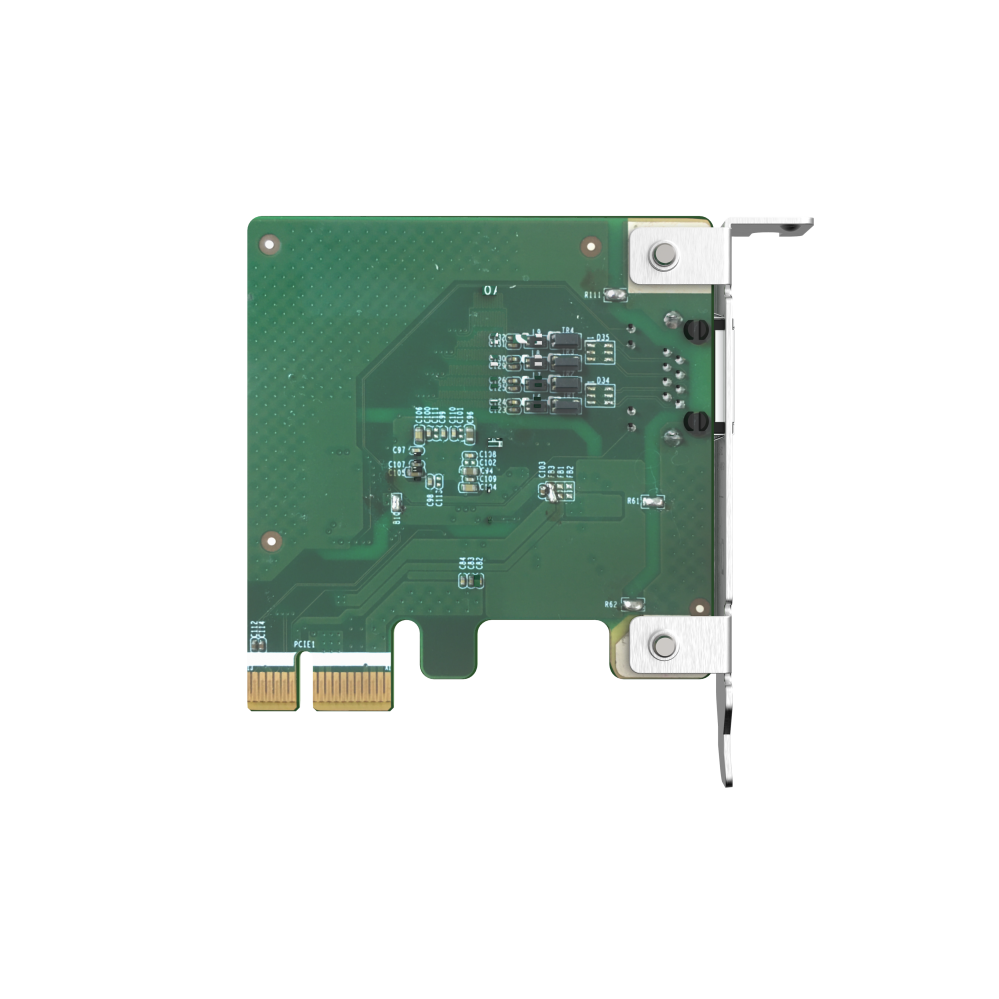 A large main feature product image of QNAP QXG-2G1T-I225 Single Port 2.5GbE Network Card