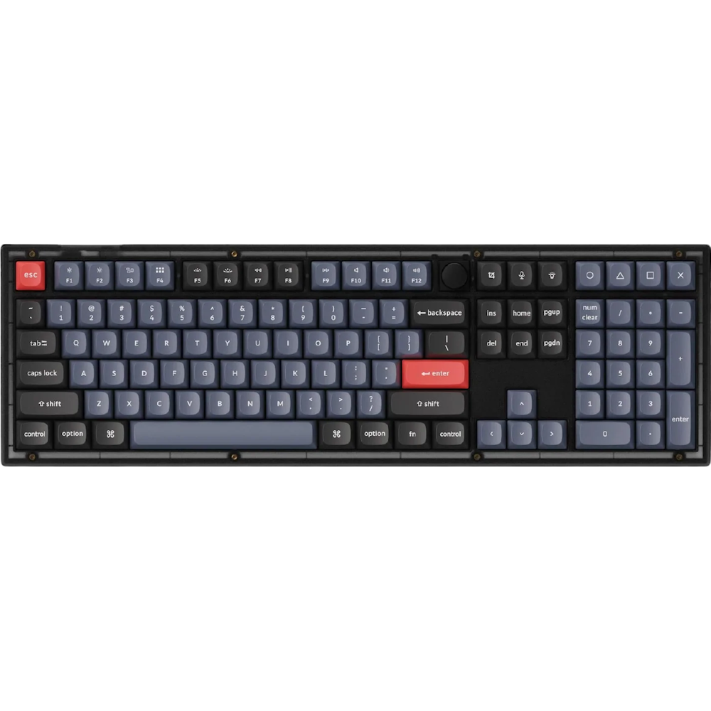 Keychron V6 RGB Mechanical Keyboard - Frosted Black (Brown Switch)