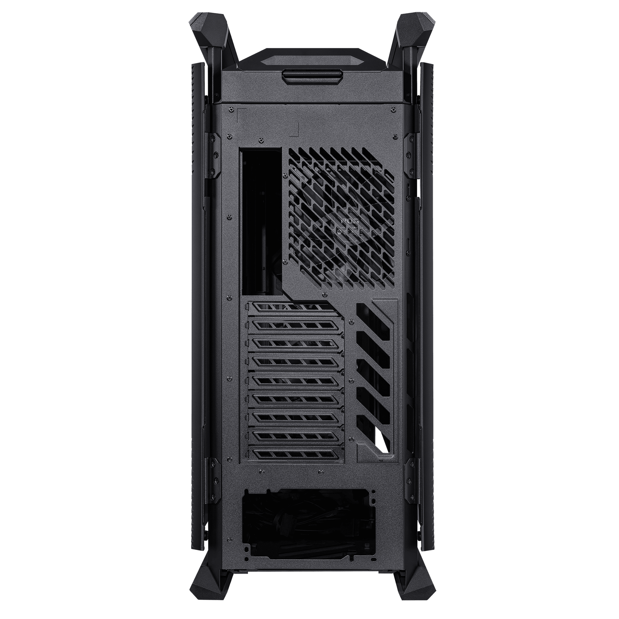 A large main feature product image of ASUS ROG Hyperion GR701 Full Tower Case - Black