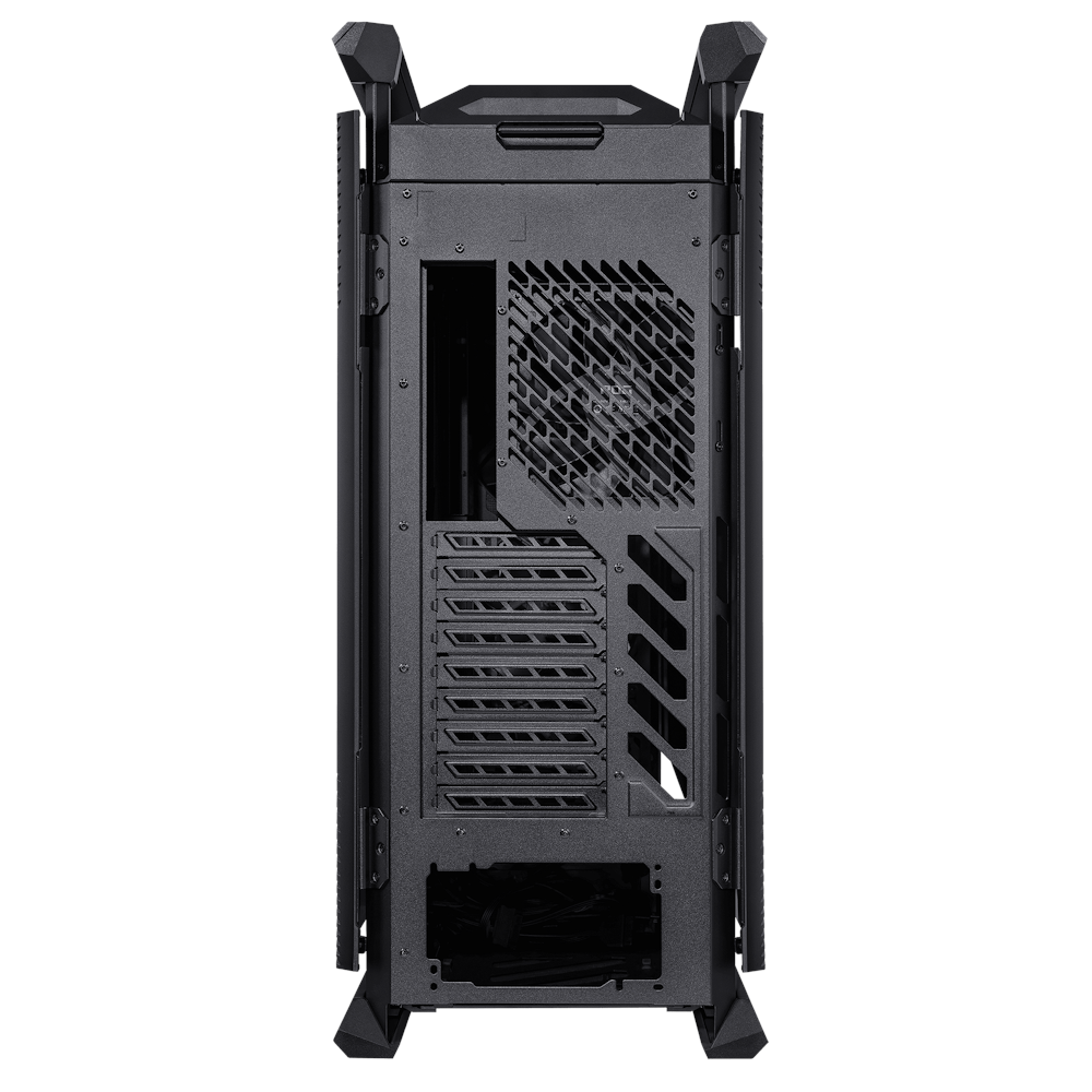 A large main feature product image of ASUS ROG Hyperion GR701 Full Tower Case - Black