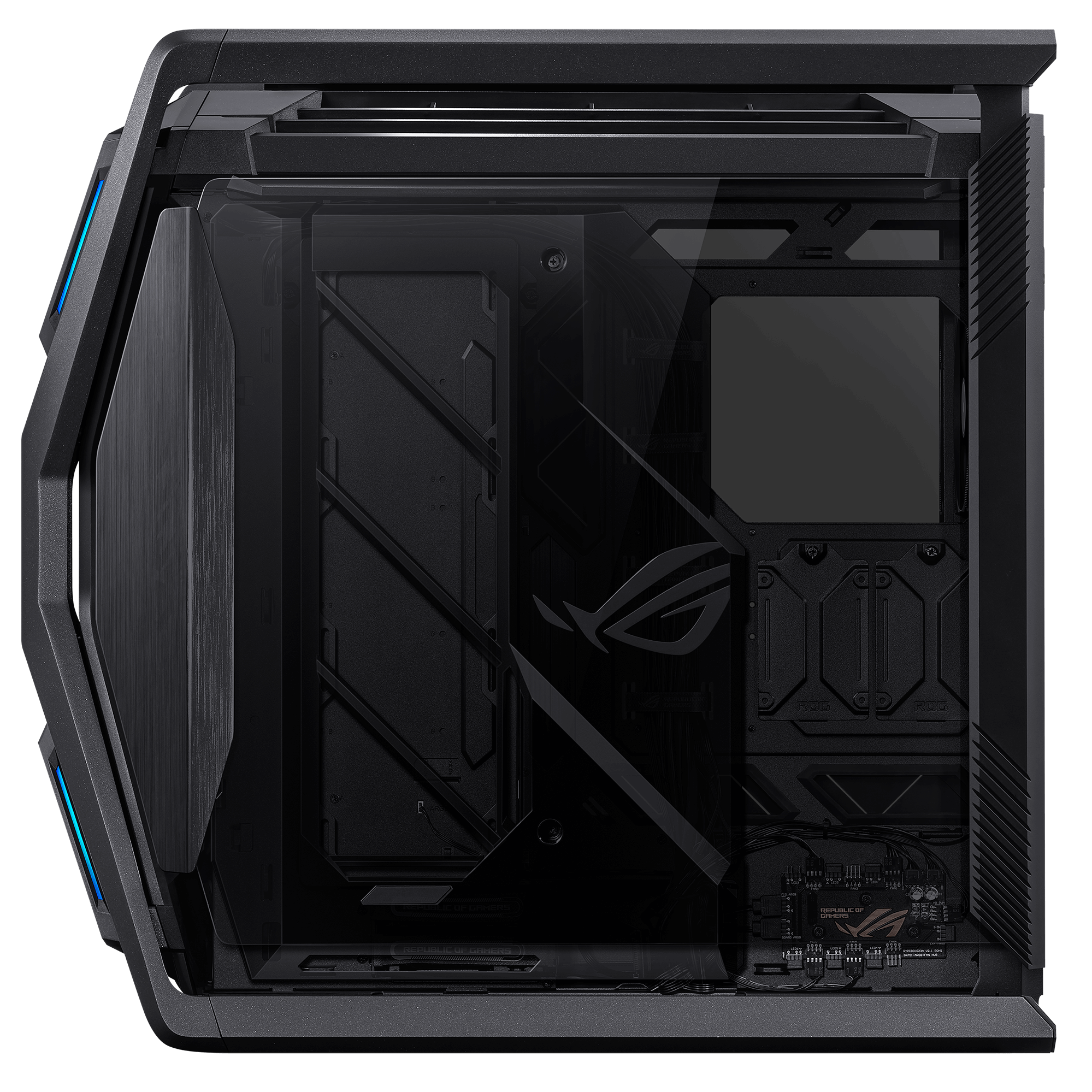 A large main feature product image of ASUS ROG Hyperion GR701 Full Tower Case - Black
