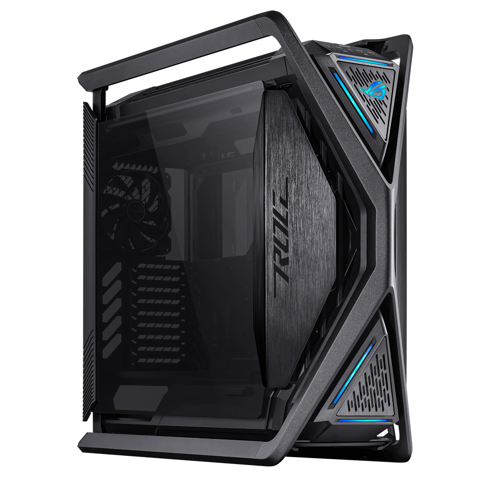 A large main feature product image of ASUS ROG Hyperion GR701 Full Tower Case - Black