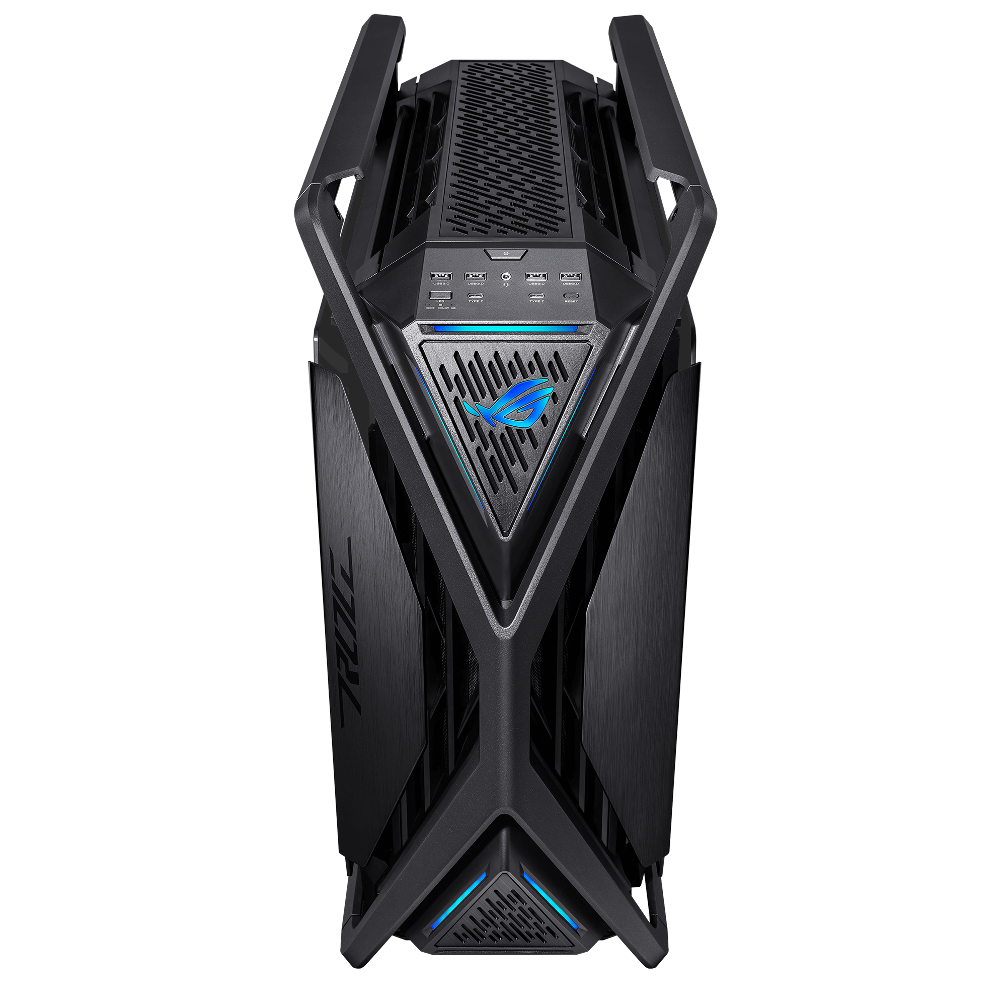 A large main feature product image of ASUS ROG Hyperion GR701 Full Tower Case - Black
