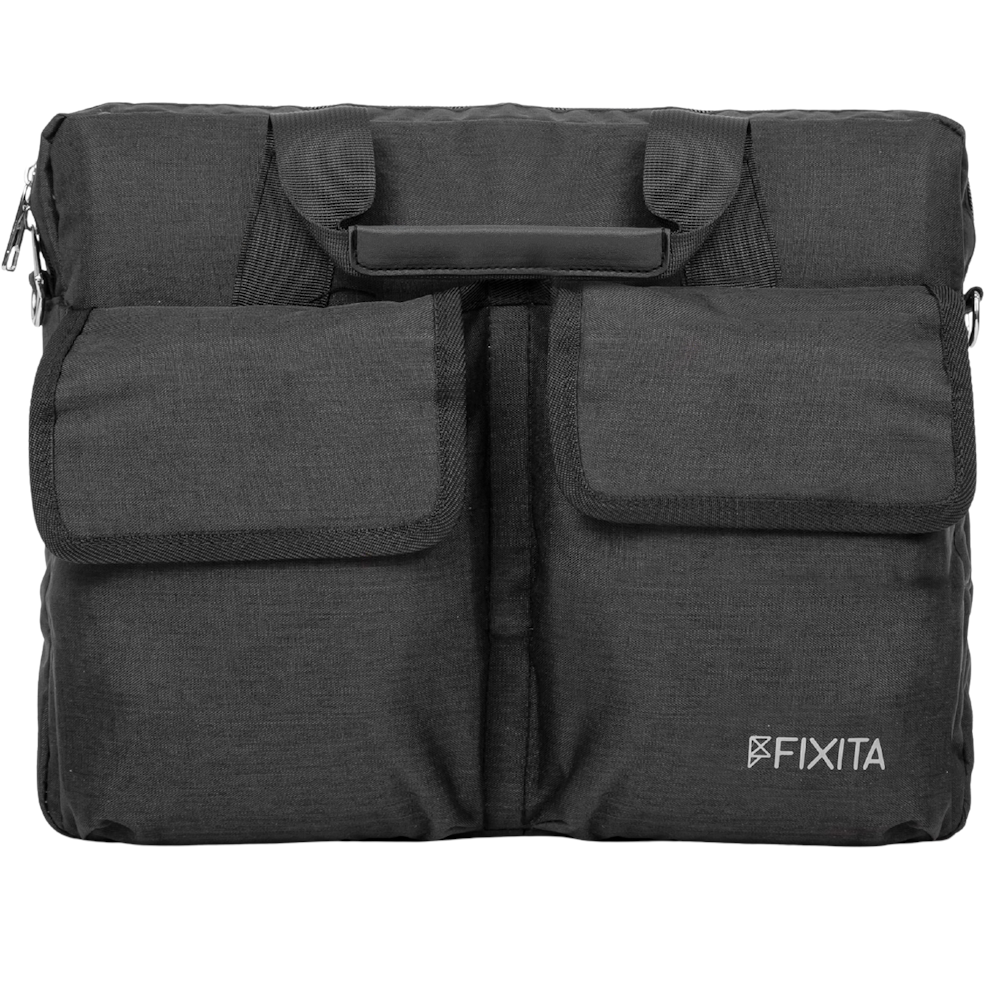 Fixita Metro 15.6" Black Messenger Notebook Bag