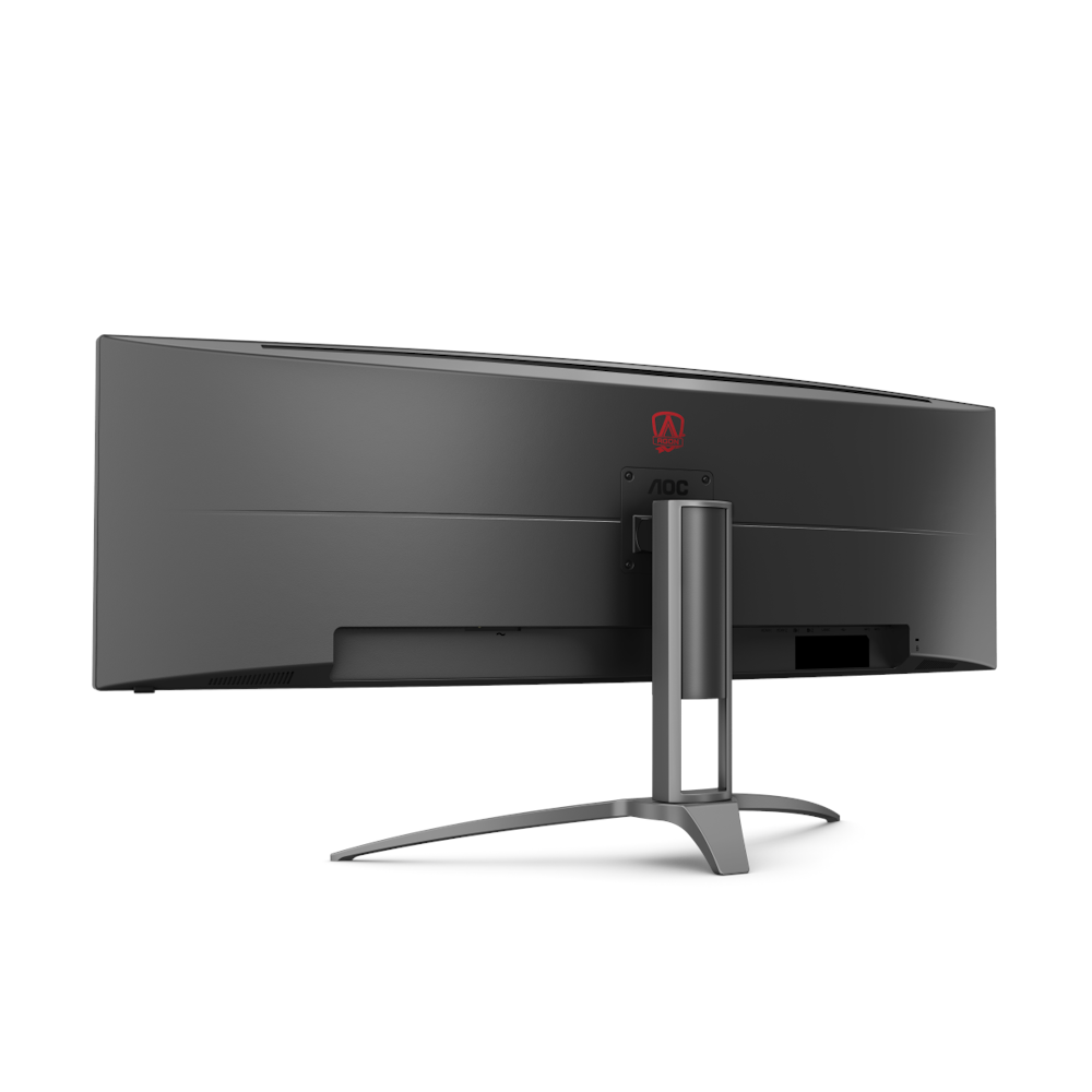 A large main feature product image of AOC AGON AG493UCX2 49" Curved UWQHD Ultrawide 165Hz VA Monitor
