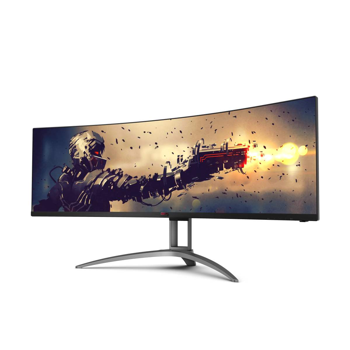 A large main feature product image of AOC AGON AG493UCX2 - 49" Curved 1440p Ultrawide 165Hz VA Monitor