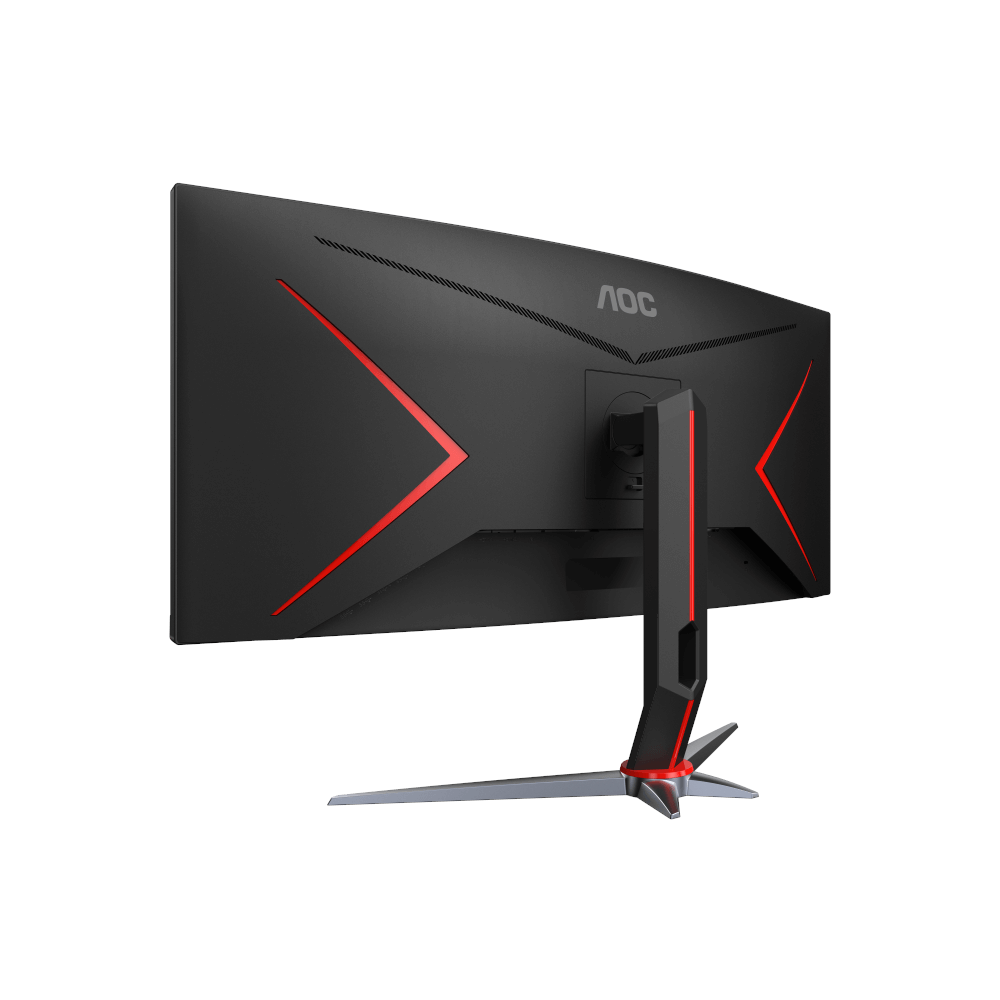 A large main feature product image of AOC Gaming CU34G2X 34" Curved UWQHD Ultrawide 144Hz VA Monitor
