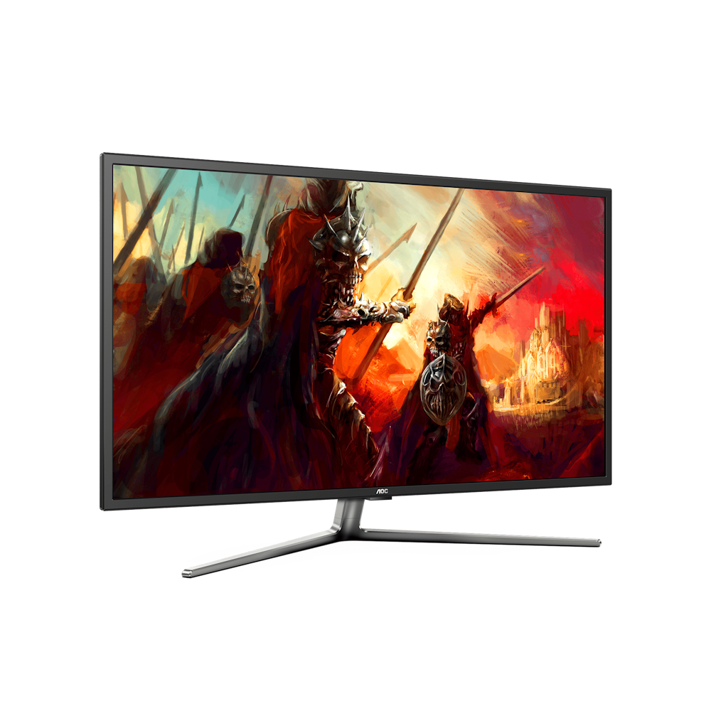 A large main feature product image of AOC G4309VX/D - 43" UHD 144Hz VA Monitor 