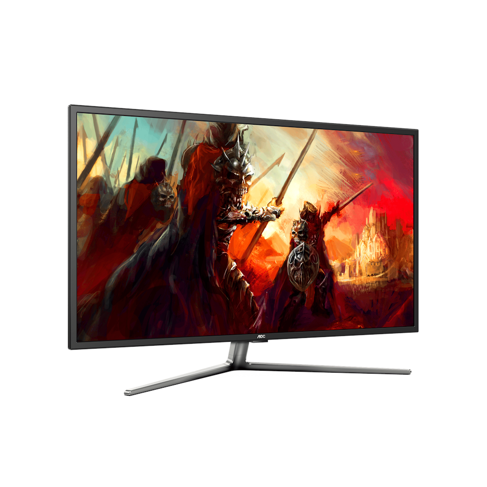 A large main feature product image of AOC G4309VX/D 43" UHD 144Hz VA Monitor 