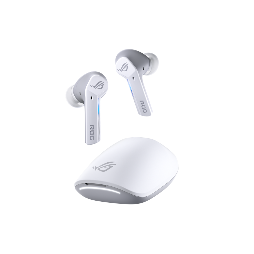 A large main feature product image of ASUS ROG Cetra True Wireless Earphones - White 