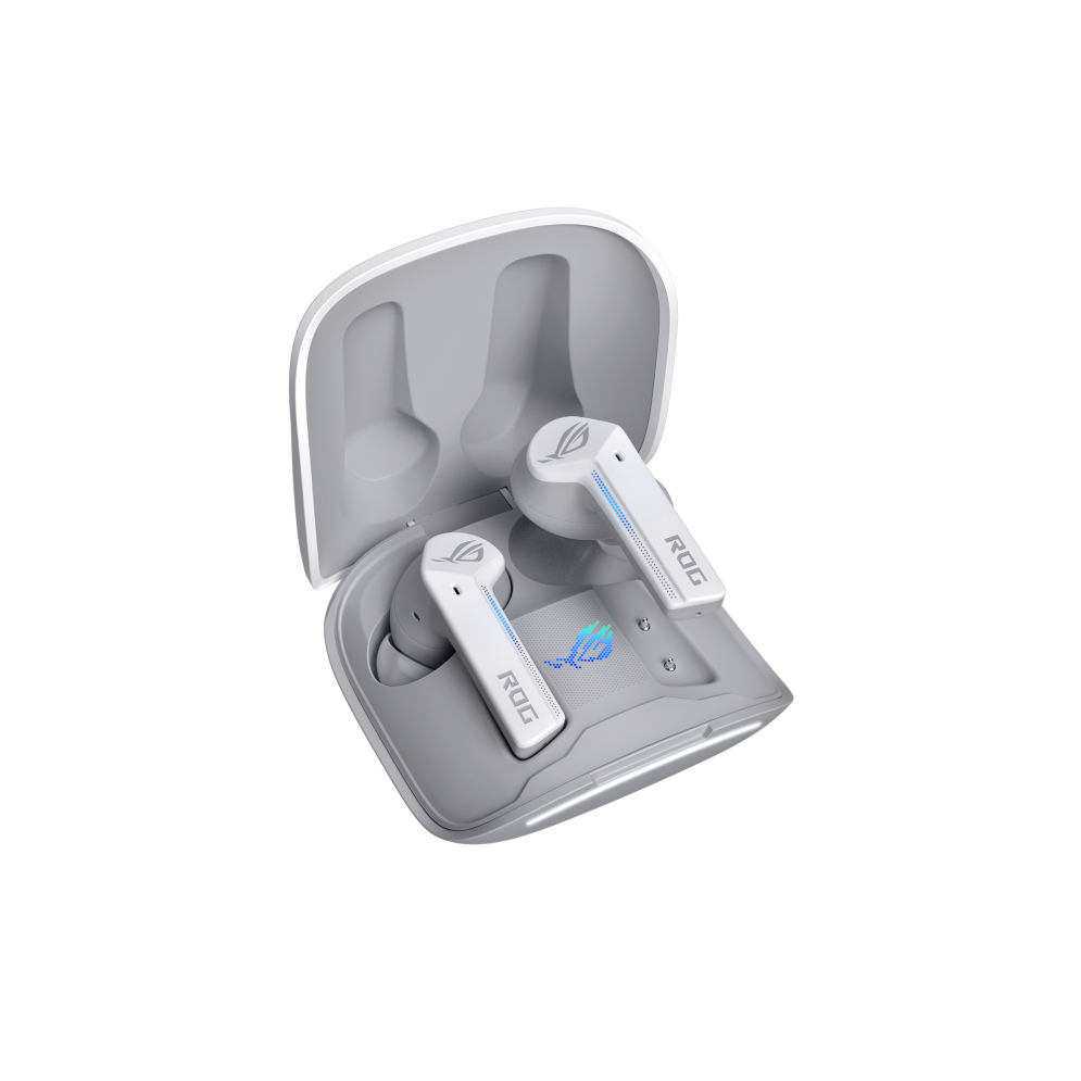 A large main feature product image of ASUS ROG Cetra True Wireless Earphones - White 