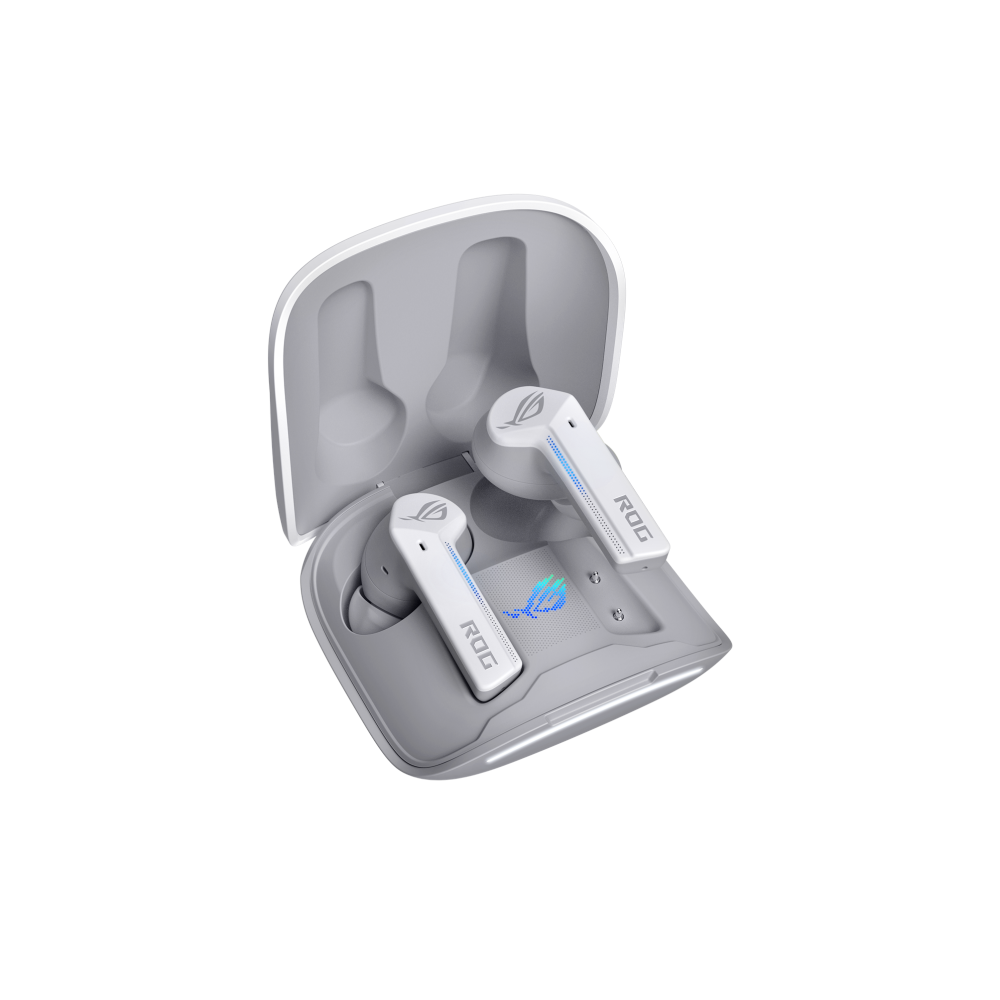 A large main feature product image of ASUS ROG Cetra True Wireless Earphones - White