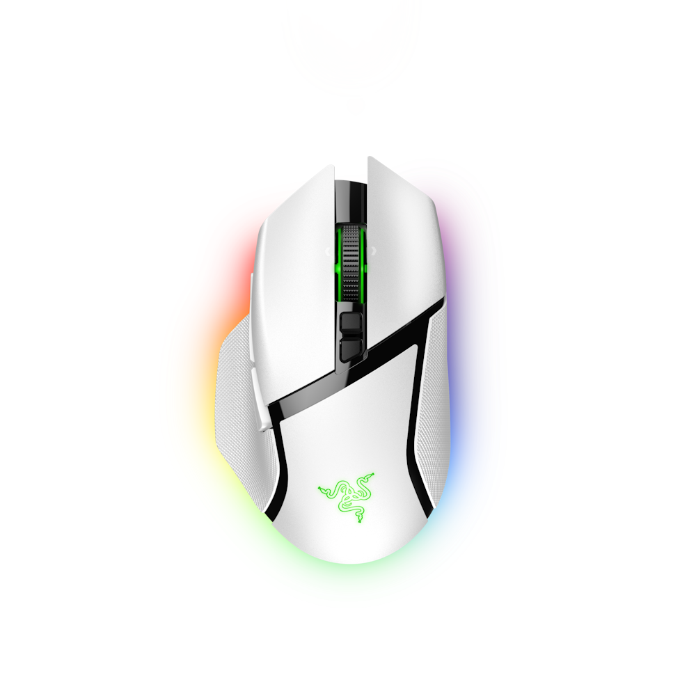 Razer Basilisk V3 Pro - Ergonomic Wireless Gaming Mouse (White)