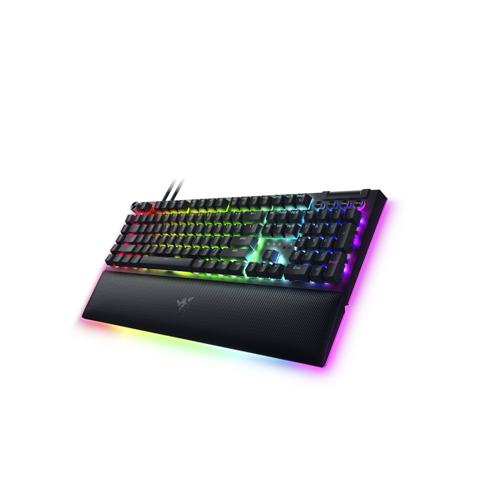 A large main feature product image of Razer BlackWidow V4 Pro - Mechanical Gaming Keyboard (Green Switch)