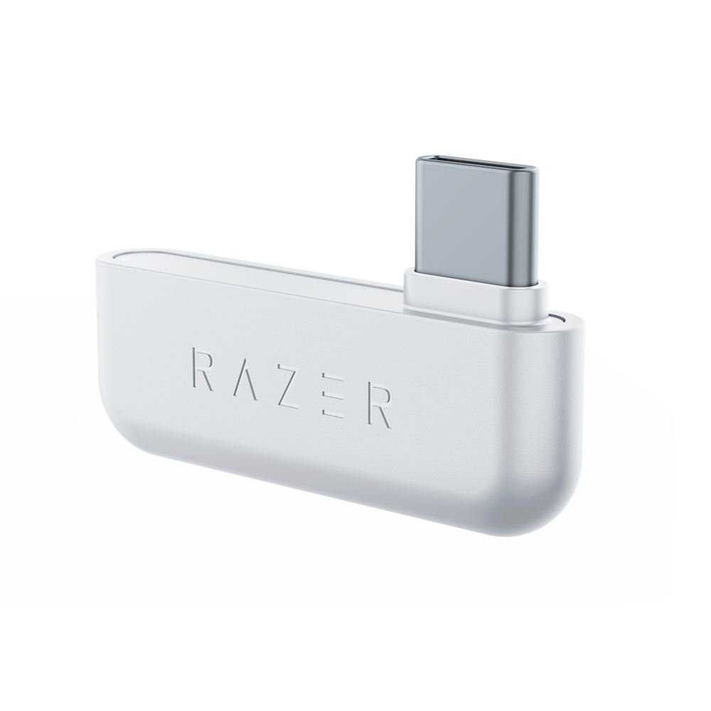 A large main feature product image of Razer Barracuda X (2022) - Wireless Multi-Platform Gaming Headset (Mercury White)