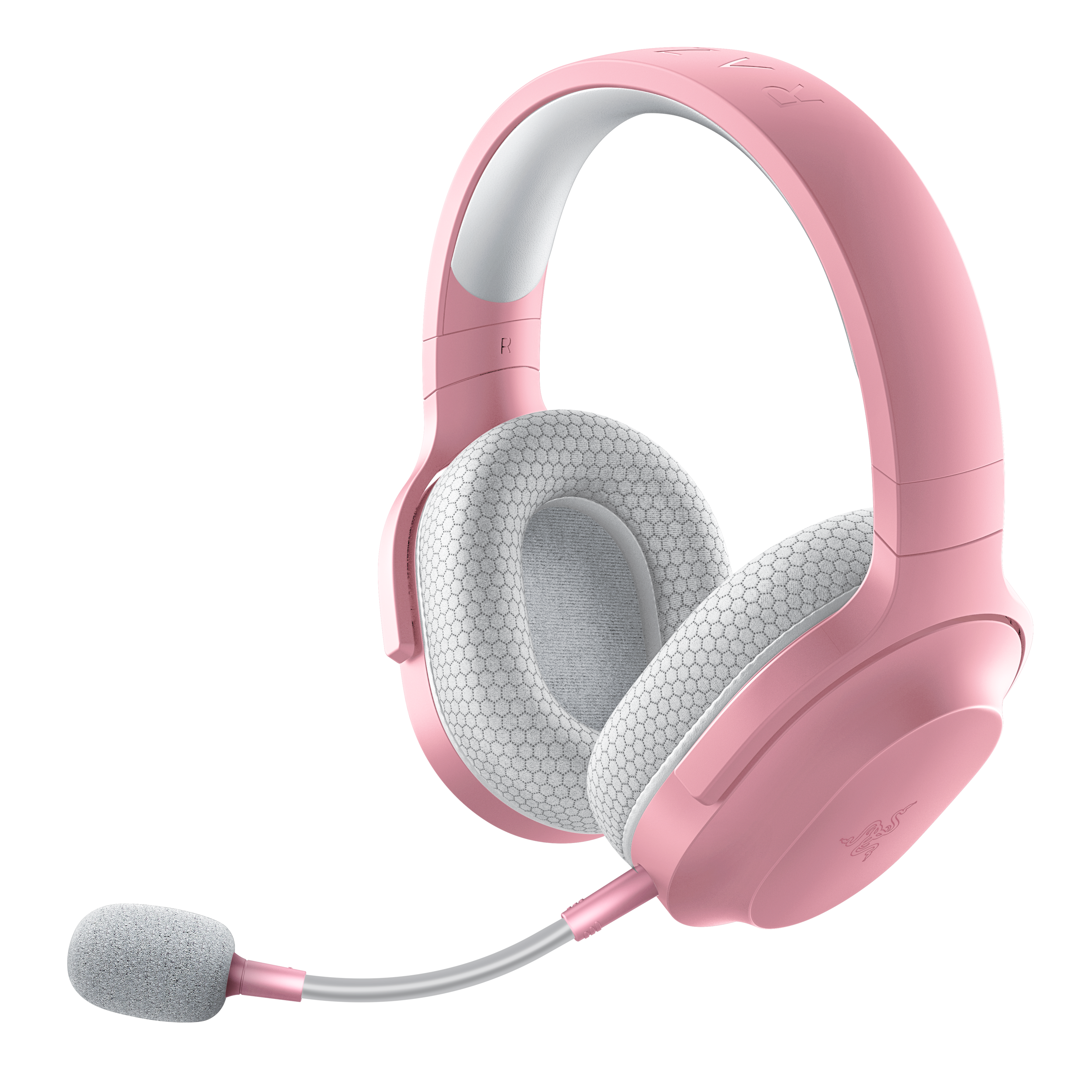 A large main feature product image of Razer Barracuda X (2022) - Wireless Multi-Platform Gaming and Mobile Headset - Quartz Pink 