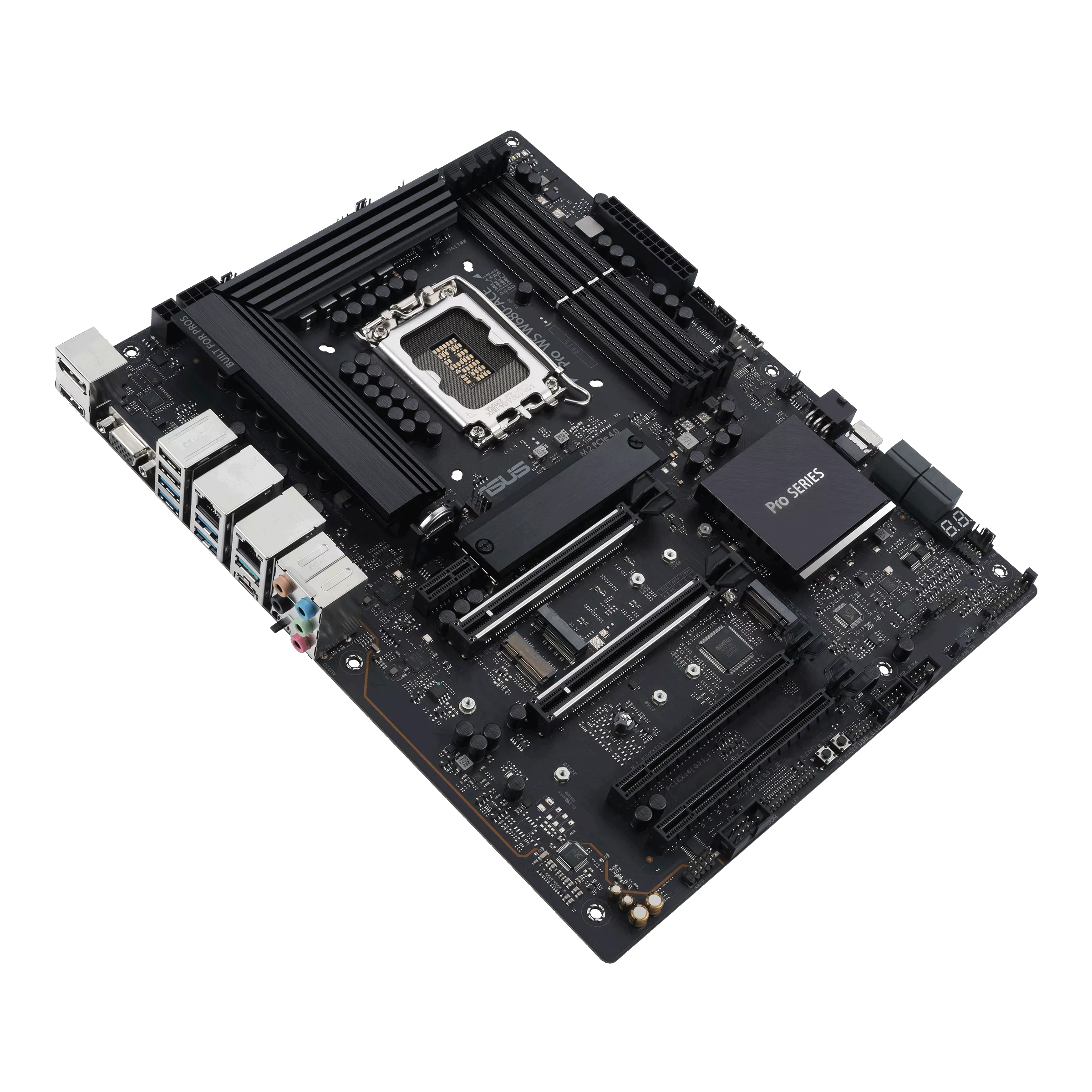 A large main feature product image of ASUS Pro WS W680 Ace LGA1700 ATX Workstation Motherboard