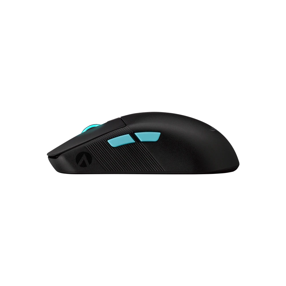A large main feature product image of ASUS ROG Harpe Ace Wireless Gaming Mouse - Aim Lab Edition