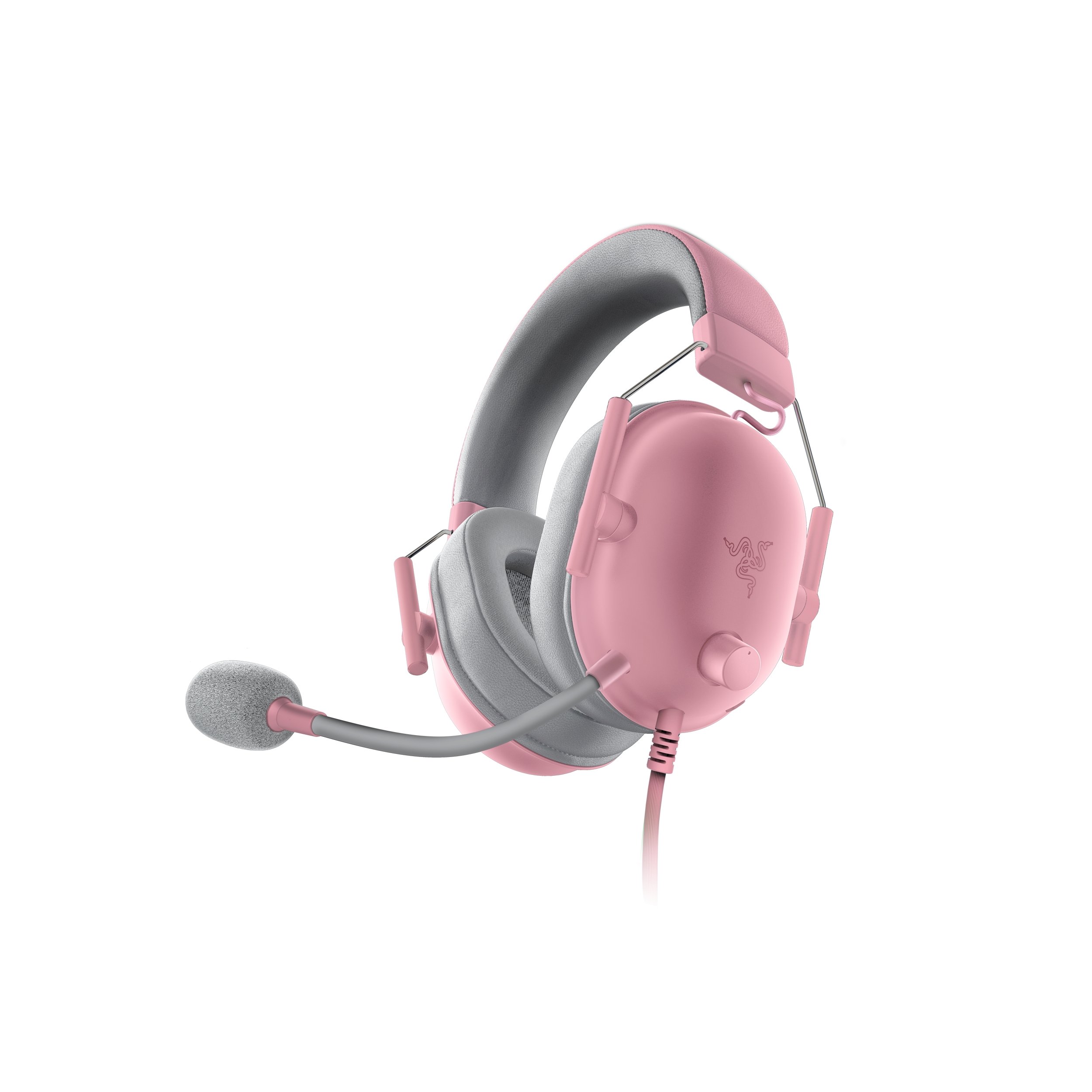 A large main feature product image of Razer BlackShark V2 X - Wired Gaming Headset (Quartz Pink)