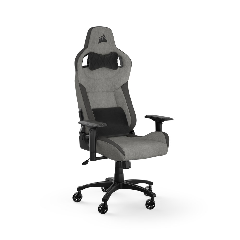 A large main feature product image of Corsair T3 RUSH Gaming Chair (2023) - Gray/Charcoal