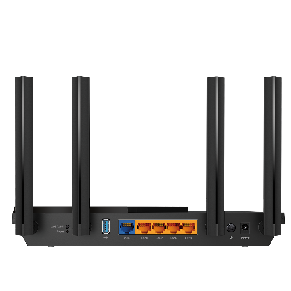 A large main feature product image of TP-Link Archer AX55 - AX3000 Dual-Band Wi-Fi 6 Router