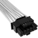 A small tile product image of Corsair Premium Individually Sleeved PCIe 5.0 12V-2x6 600W Type 4 Cable (White)