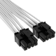 A small tile product image of Corsair Premium Individually Sleeved 600W PCIe 5.0 / Gen 5 12VHPWR PSU Cable - White