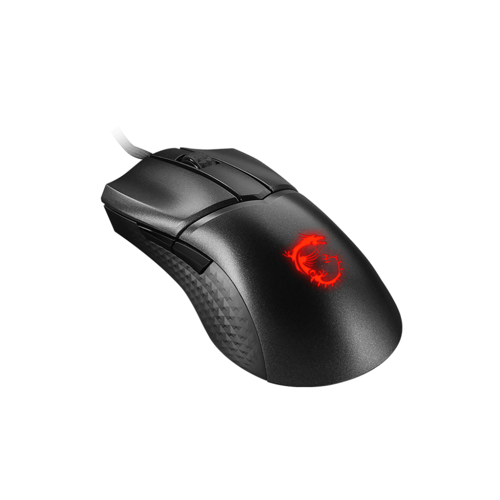 A large main feature product image of MSI Clutch GM31 Lightweight Gaming Mouse