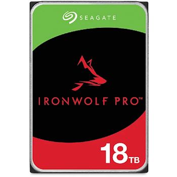 Product image of Seagate IronWolf Pro 3.5" NAS HDD - 18TB 256MB - Click for product page of Seagate IronWolf Pro 3.5" NAS HDD - 18TB 256MB