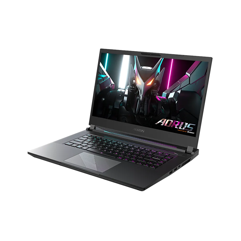 A large main feature product image of Gigabyte AORUS 15 BSF-73AU754SH 15.6" 165Hz 13th Gen i7 13700H RTX 4070 Win 11 Gaming Notebook