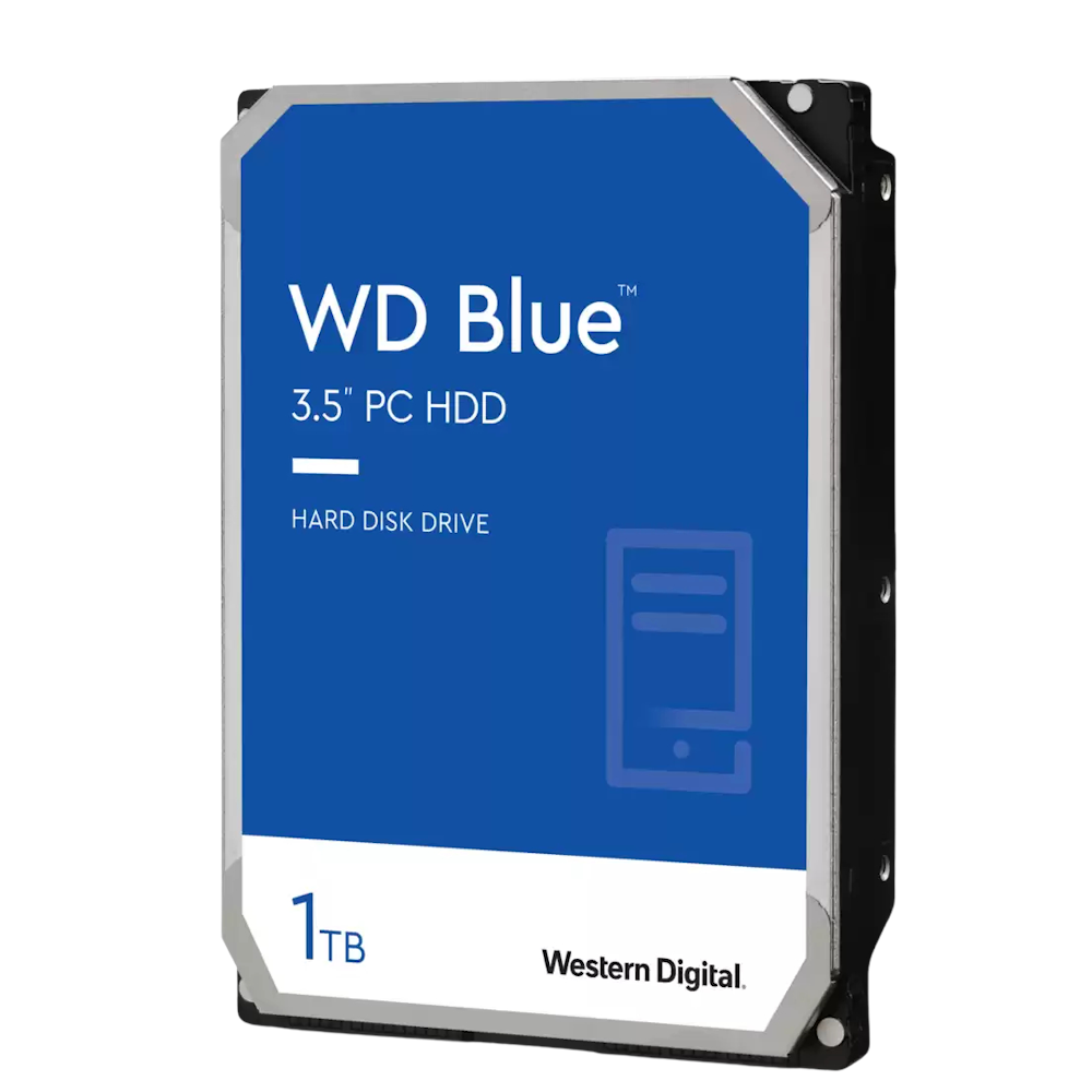 WD Blue 3.5" Desktop HDD - 1TB 64MB
