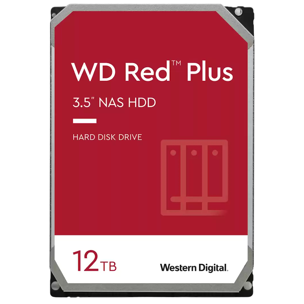 WD Red Plus 3.5" NAS HDD - 12TB 256MB