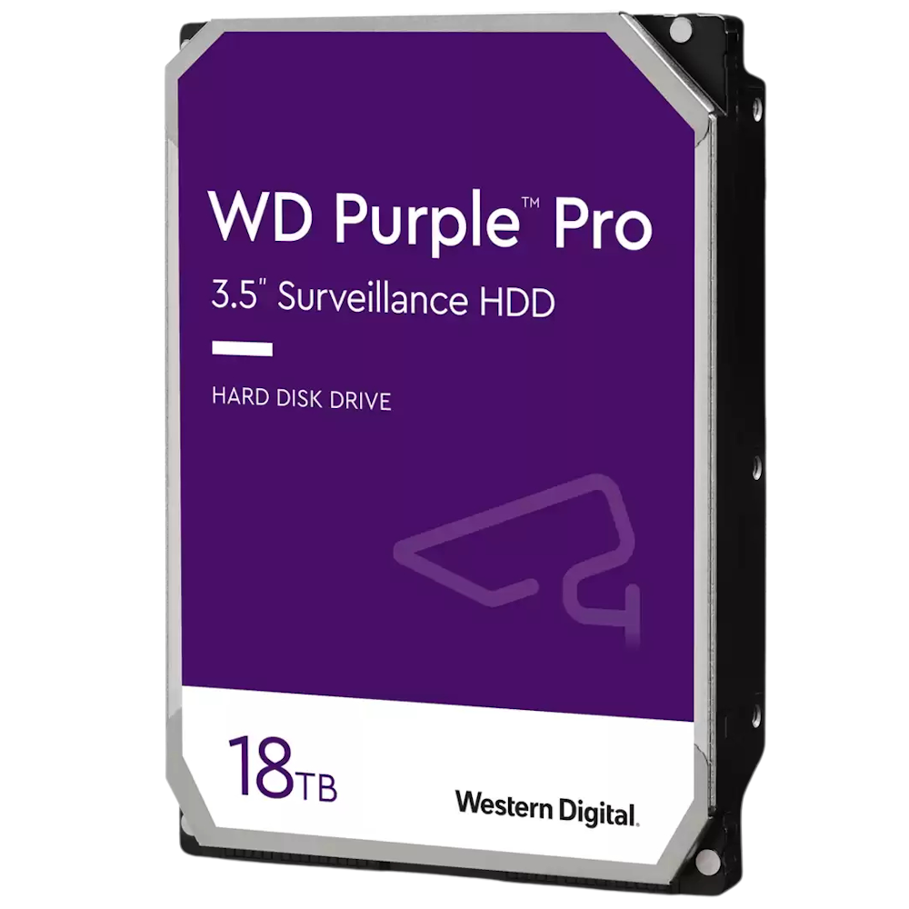 WD Purple Pro 3.5" Surveillance HDD - 18TB 512MB