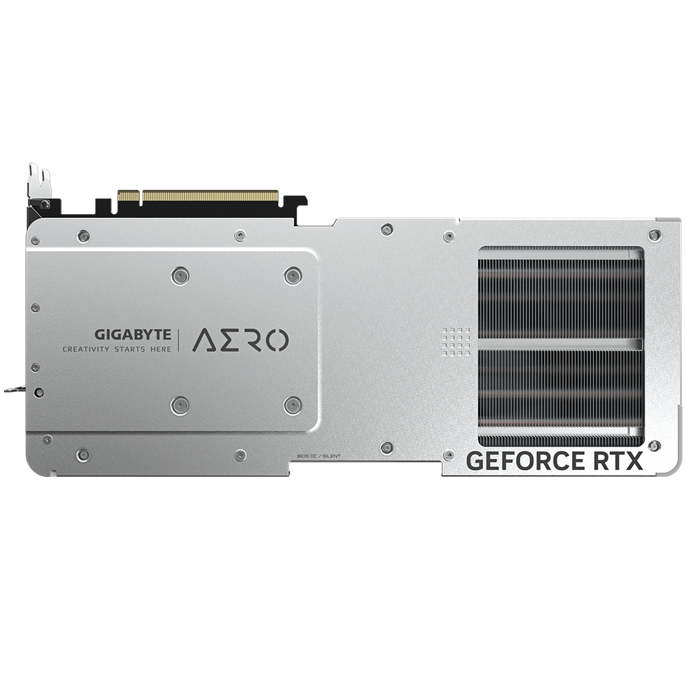 A large main feature product image of Gigabyte GeForce RTX 4090 Aero OC 24GB GDDR6X