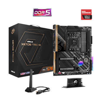 Product image of ASRock X670E Taichi AM5 Desktop Motherboard - Click for product page of ASRock X670E Taichi AM5 Desktop Motherboard