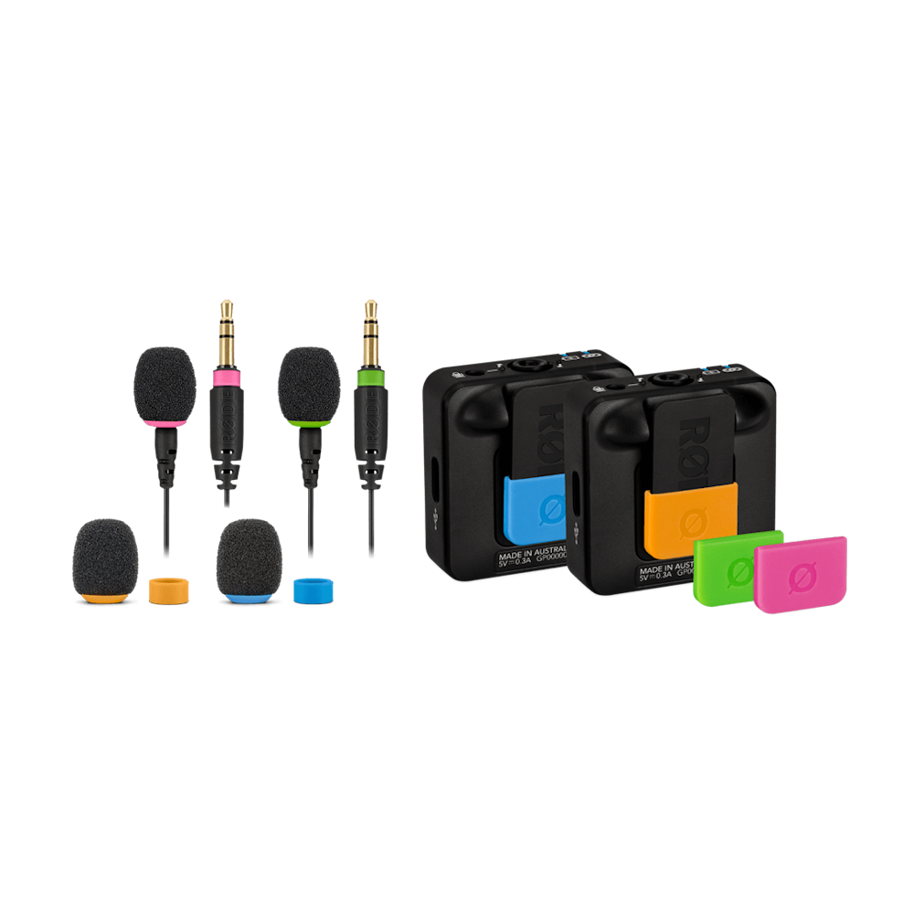 A large main feature product image of RODE COLORS 2 Set For Wireless GO & Lavaliers