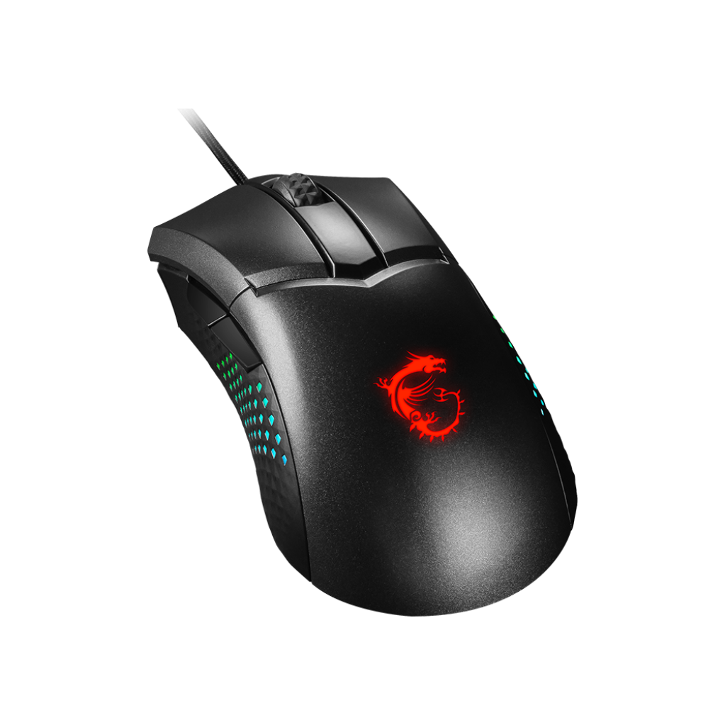 A large main feature product image of MSI Clutch GM51 Lightweight Gaming Mouse
