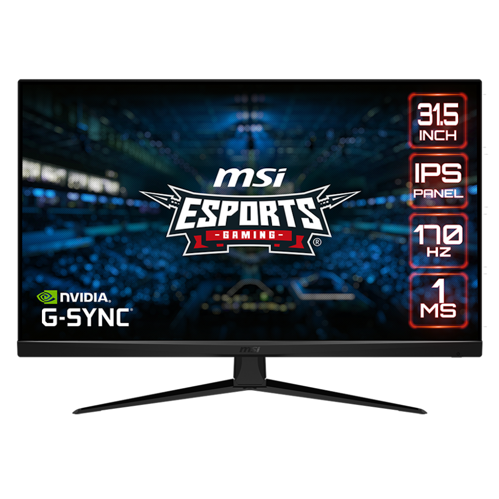 A large main feature product image of MSI G321Q 31.5" QHD 170Hz IPS Monitor