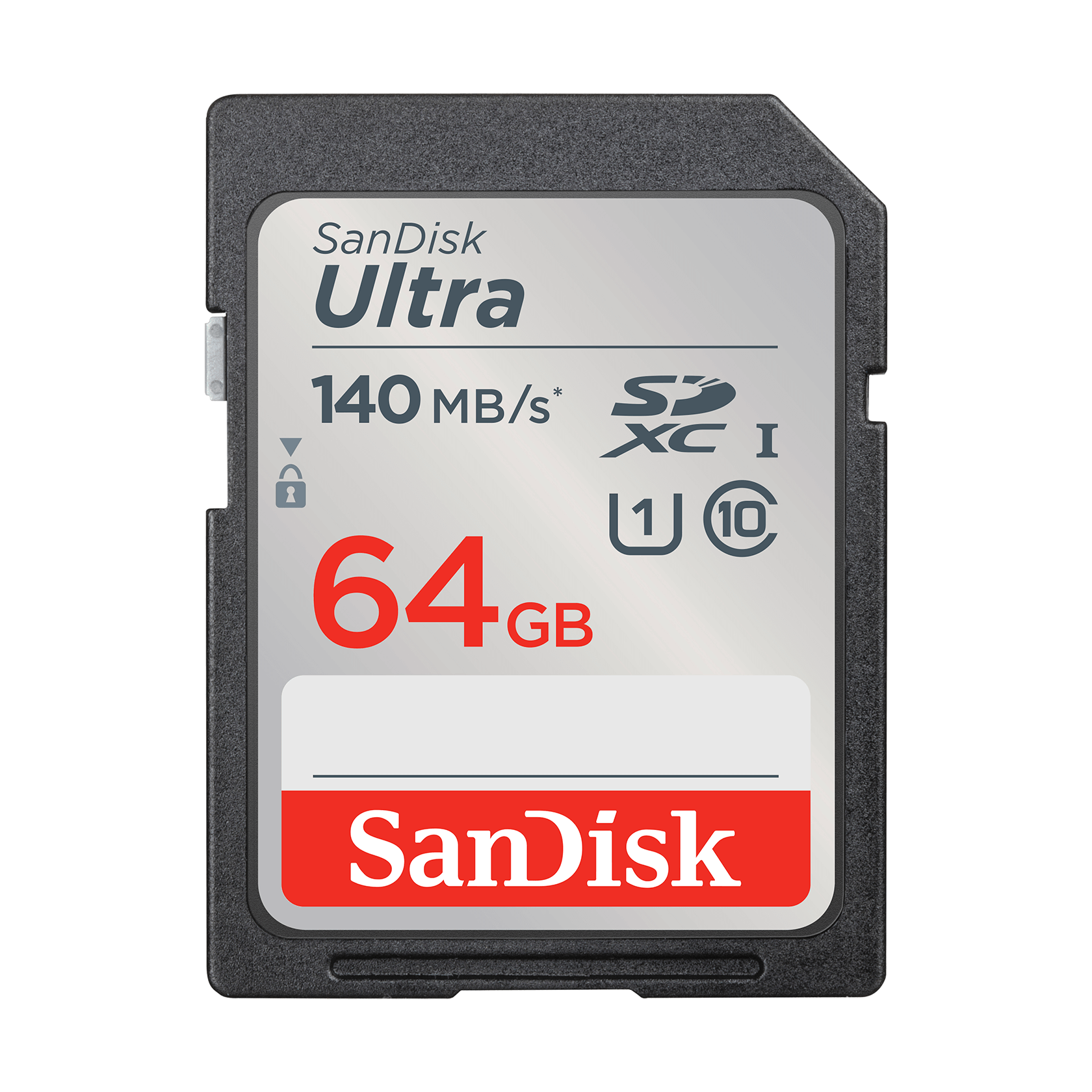 A large main feature product image of SanDisk Ultra SDHC U1 UHS-I SD Card - 64GB